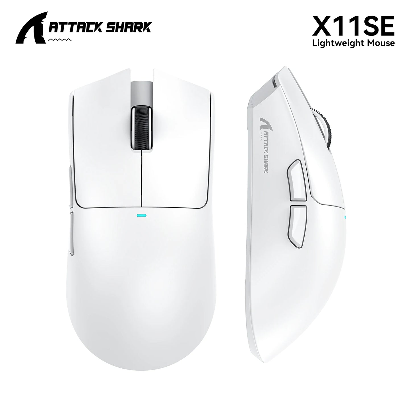 X11 ATTACK SHARK X11SE Gaming Mouse Wireless 22000 DPI,PixArt PAW3311 Sensor,BT/2.4G/Wired,59g Lightweight,2000W Clicks