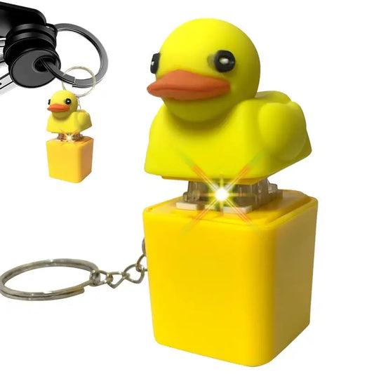 1PC Quacky Duck Keyboard Fidget Toys Keychain Keyboard Toys Finger Button Clicker Sensory Toys Stress Relief Gifts