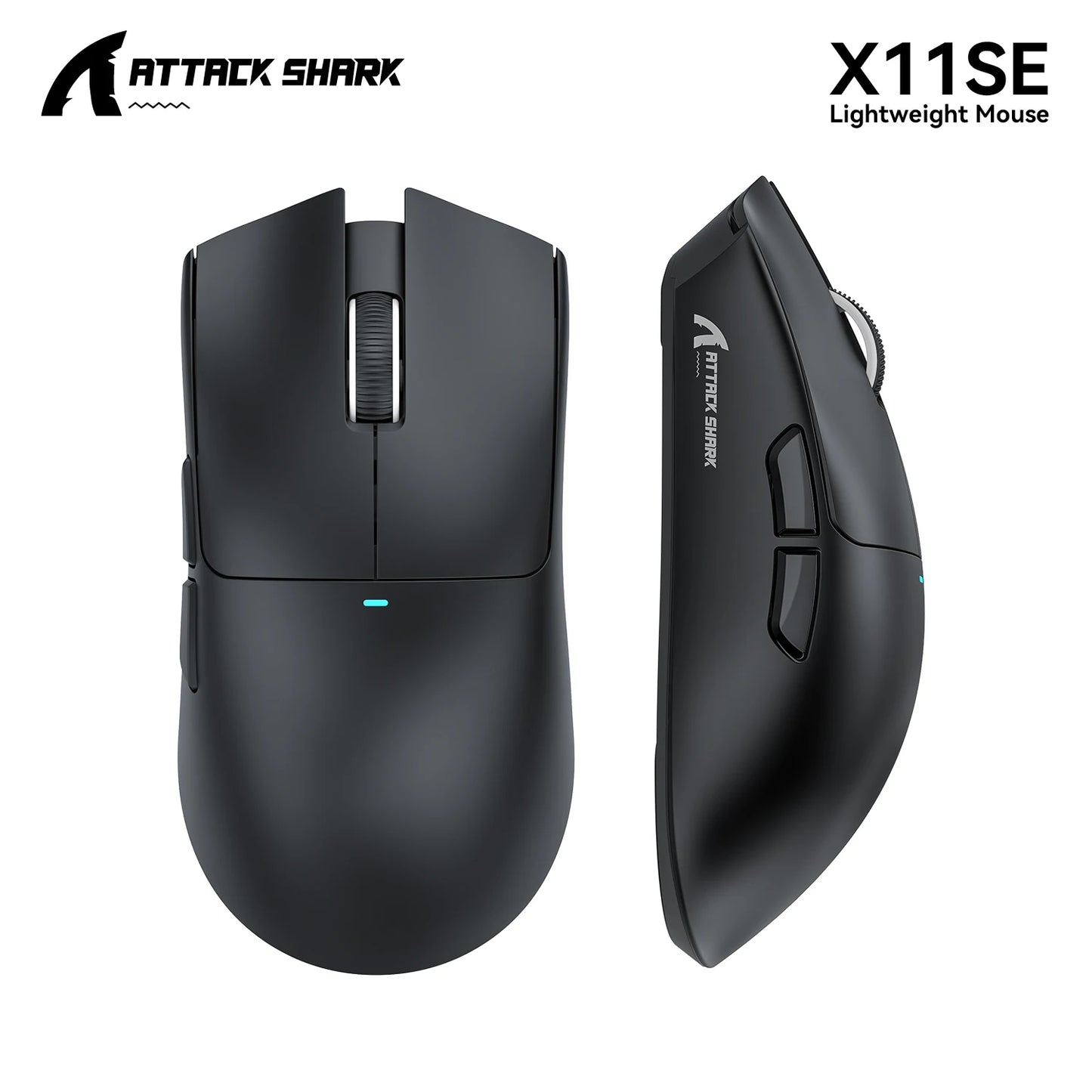 X11 ATTACK SHARK X11SE Gaming Mouse Wireless 22000 DPI,PixArt PAW3311 Sensor,BT/2.4G/Wired,59g Lightweight,2000W Clicks