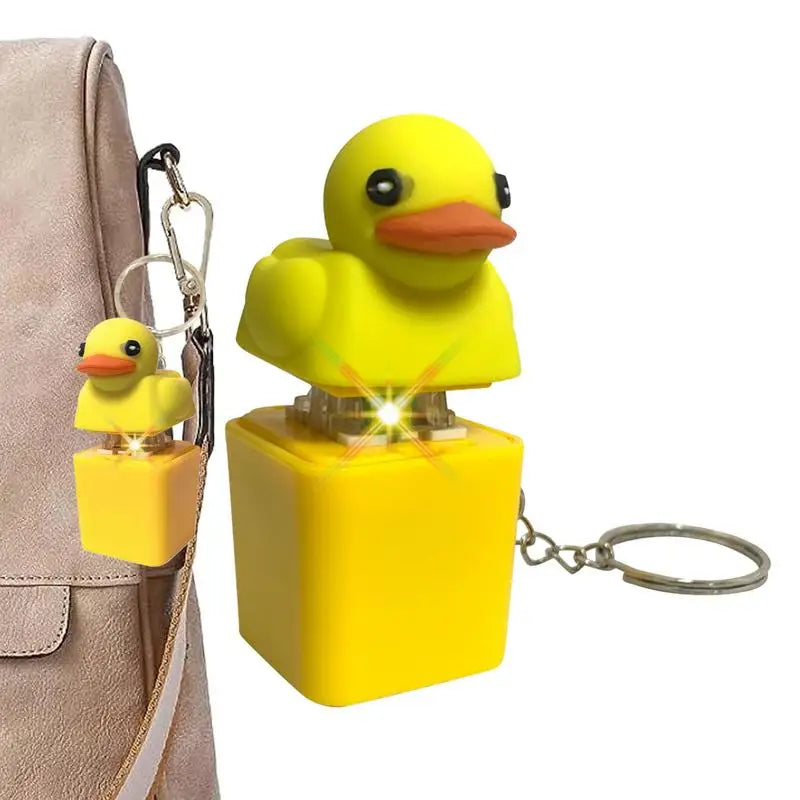 1PC Quacky Duck Keyboard Fidget Toys Keychain Keyboard Toys Finger Button Clicker Sensory Toys Stress Relief Gifts