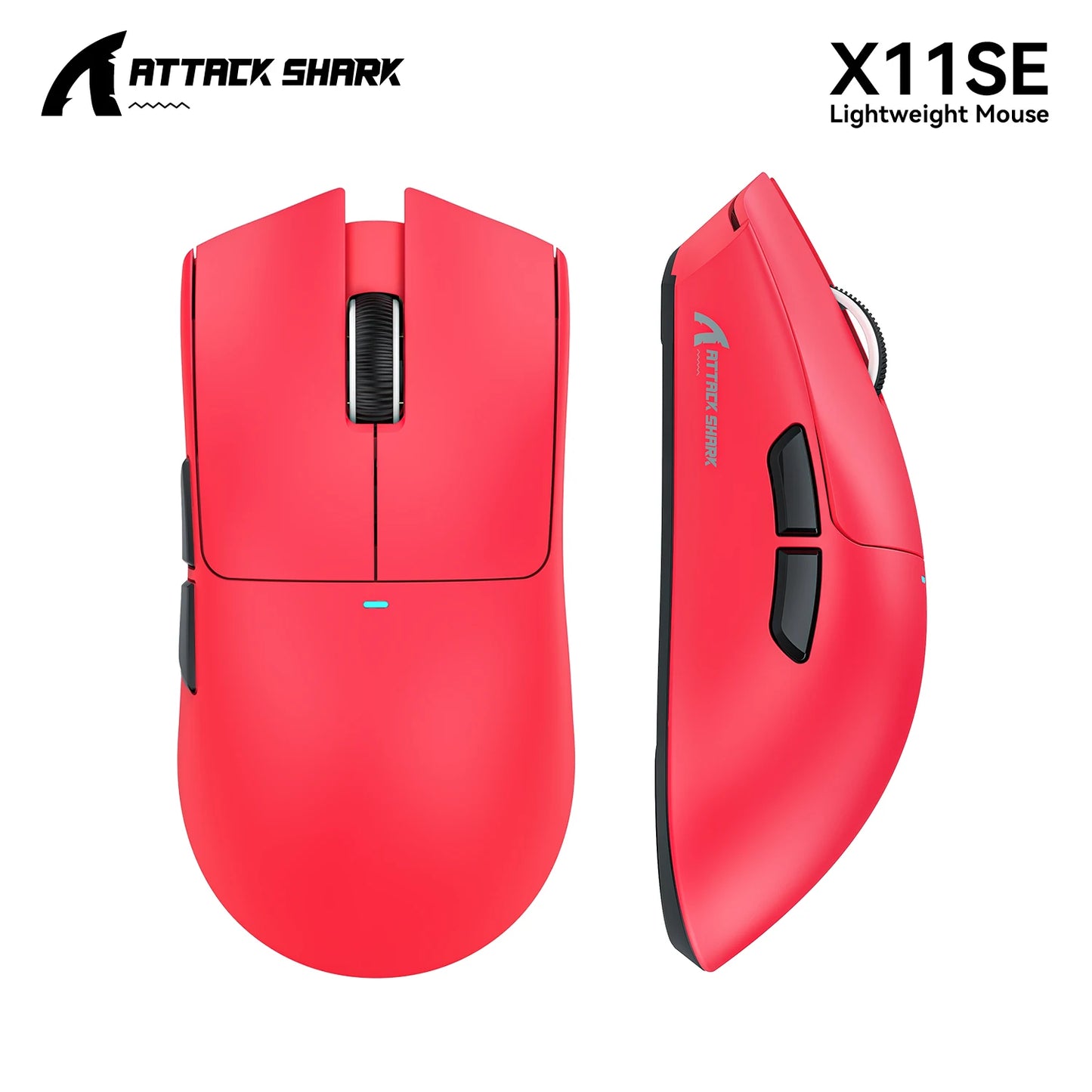 X11 ATTACK SHARK X11SE Gaming Mouse Wireless 22000 DPI,PixArt PAW3311 Sensor,BT/2.4G/Wired,59g Lightweight,2000W Clicks